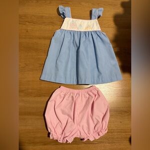 Cinderella Hand Smocked Outfit